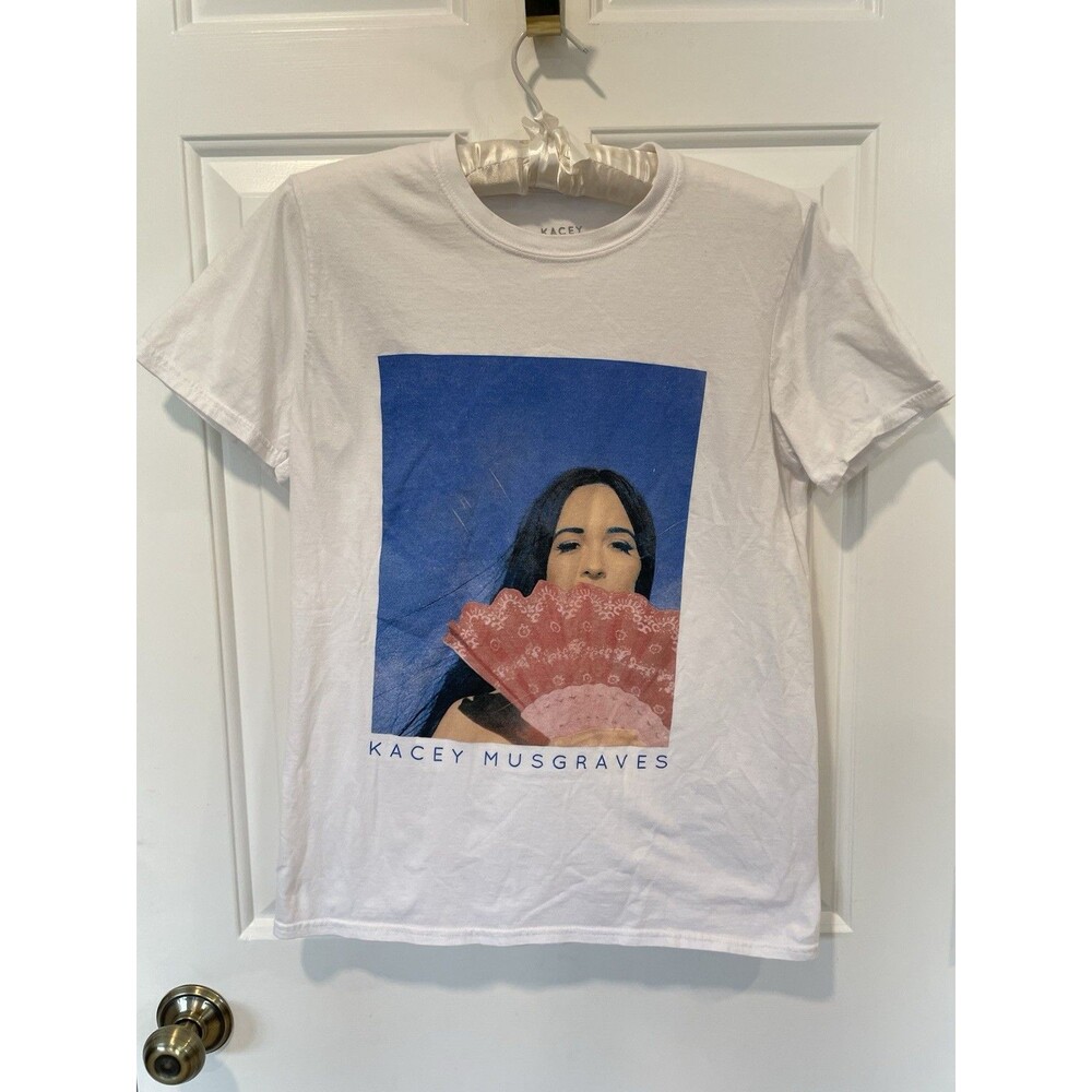 Kacey Musgraves Graphic T-shirt Women Medium White Short Sleeve Merch Music